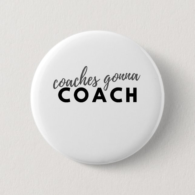 BADGE ROND 5 CM ENTRAÎNEURS ALLANT ENTRAÎNER (Devant)