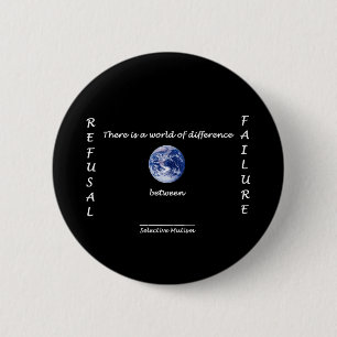 Badge Rond 5 Cm Entre le refus et l'échec