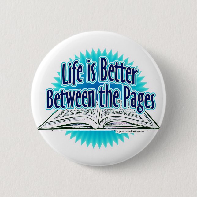 Badge Rond 5 Cm Entre les pages Style bleu (Devant)