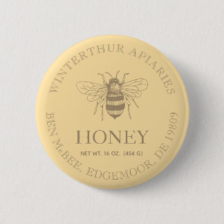 Badge Rond 5 Cm Entreprise de miel personnalisée promotionnelle