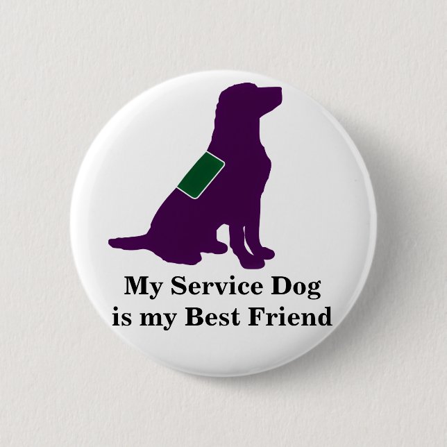 Badge Rond 5 Cm Entretenez le chien (Devant)