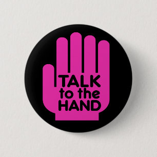 Badge Rond 5 Cm Entretien au rose de main - bouton