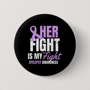 Badge Rond 5 Cm Epilepsie Conception Conception Son combat Mon cad