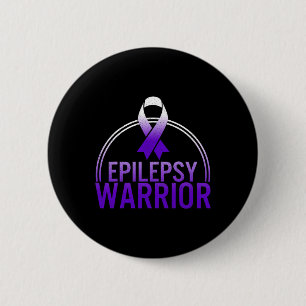 Badge Rond 5 Cm Epilepsie Guerrier Sensibilisation Saisie Soutien