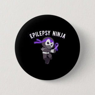 Badge Rond 5 Cm Epilepsie Ninja Sensibilisation épileptique Arts m
