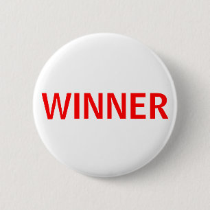 Badge Rond 5 Cm Épingle blanche moderne