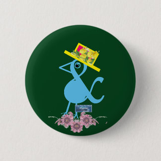 Badge Rond 5 Cm Épingle de bouton - Bleu(Tweet) RFPMDesigns ©️ 202