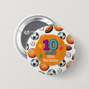Badge Rond 5 Cm Épingle de célébration d'anniversaire personnalisé
