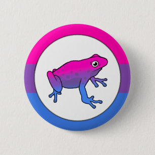 Badge Rond 5 Cm Épingle de grenouille à queue bisexuelle