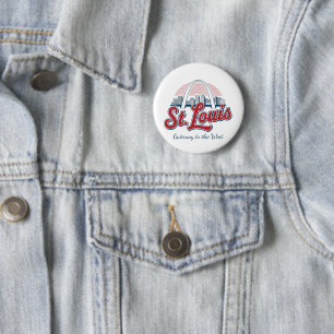 Badge Rond 5 Cm Épingle de l'Arche de la Porte de St. Louis – Pers