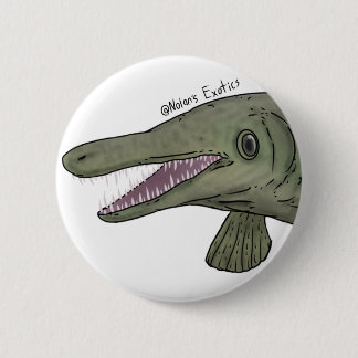 Badge Rond 5 Cm Épingle de lépisosté alligator