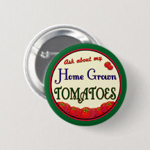Épingle de slogan rétro pour jardinier de tomates