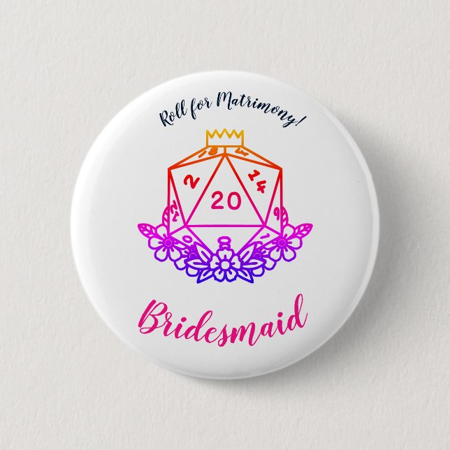 Badge Rond 5 Cm Épingle de soirée Imaginaire/D&D (Devant)