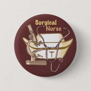 Badge Rond 5 Cm Épingle d'infirmière chirurgicale cool