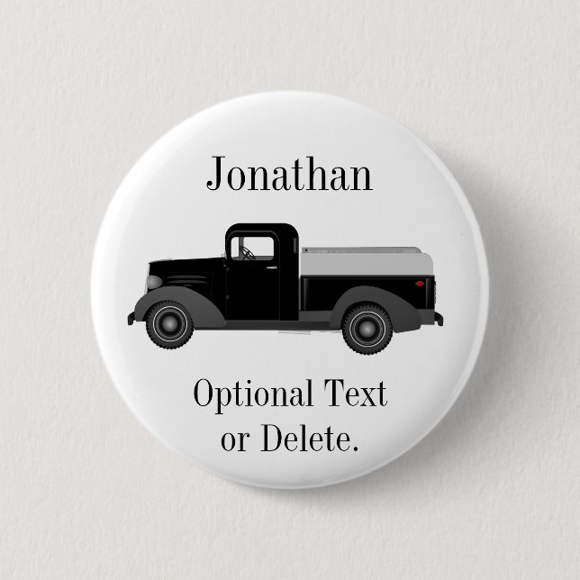 Badge Rond 5 Cm Épingle du bouton Camion pour enfants (Devant)