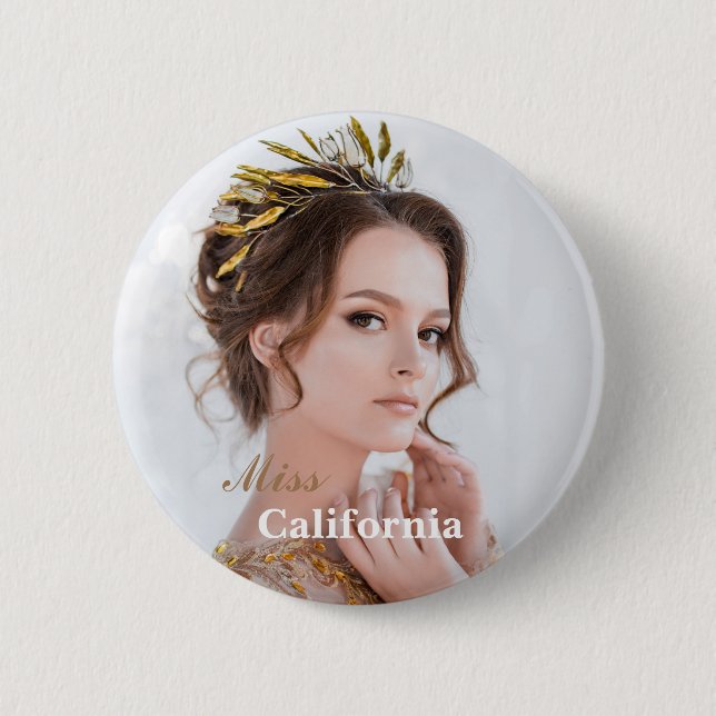 Badge Rond 5 Cm Épingle du bouton de concours personnalisé (Devant)