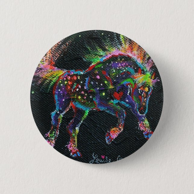 Badge Rond 5 Cm Épingle du bouton pivotant Fireworks (Devant)