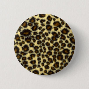 Badge Rond 5 Cm Épingle Empreinte de léopard