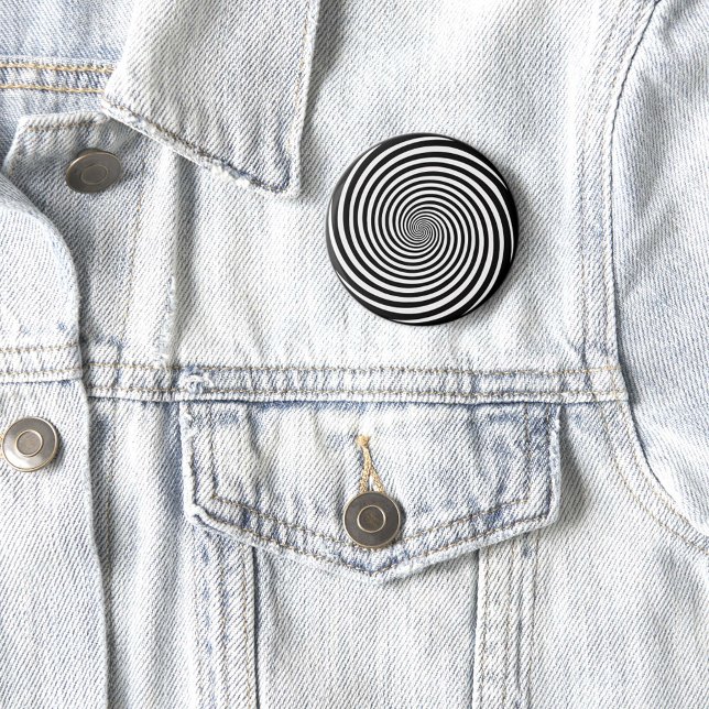 Badge Rond 5 Cm Épingle sur une spirale d'hypnose magique (Pin on some fun with this hypnotic pin back button! )