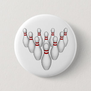 Badge Rond 5 Cm Épingles de Bowling - Bouton #2