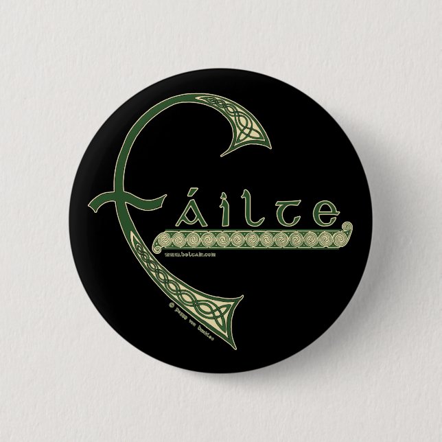 Badge Rond 5 Cm Épingles et boutons celtiques, Épiter le design d' (Devant)