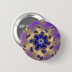 Badge Rond 5 Cm Épingles florales de lavande