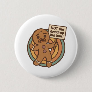 Badge Rond 5 Cm Épinglette de Noël Gingy