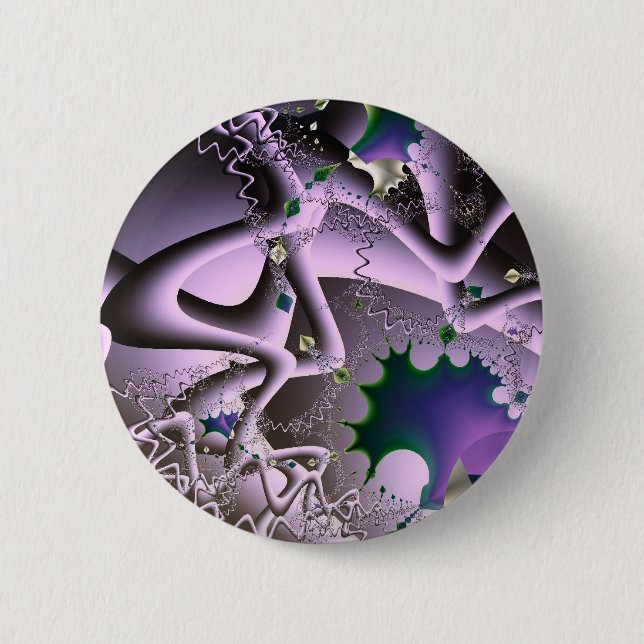 Badge Rond 5 Cm Épisodes maniaques - art de fractale (Devant)