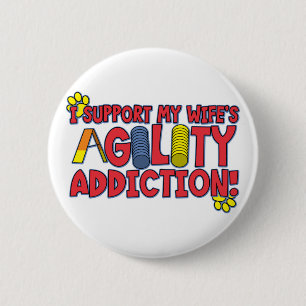 Badge Rond 5 Cm Épouse d'agilité