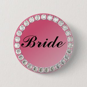 Badge Rond 5 Cm Épouse de diamant
