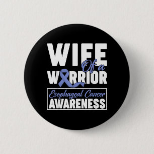 Badge Rond 5 Cm Épouse d'un guerrier Sensibilisation au cancer de