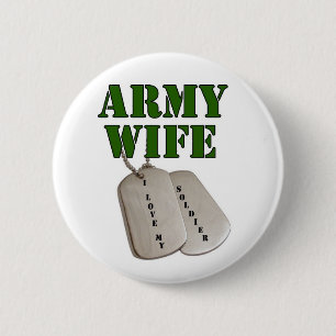 Badge Rond 5 Cm épouse-étiquettes d'Etats-Unis-armée