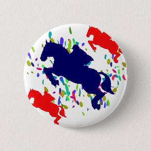 BADGE ROND 5 CM EQUESTRIAN