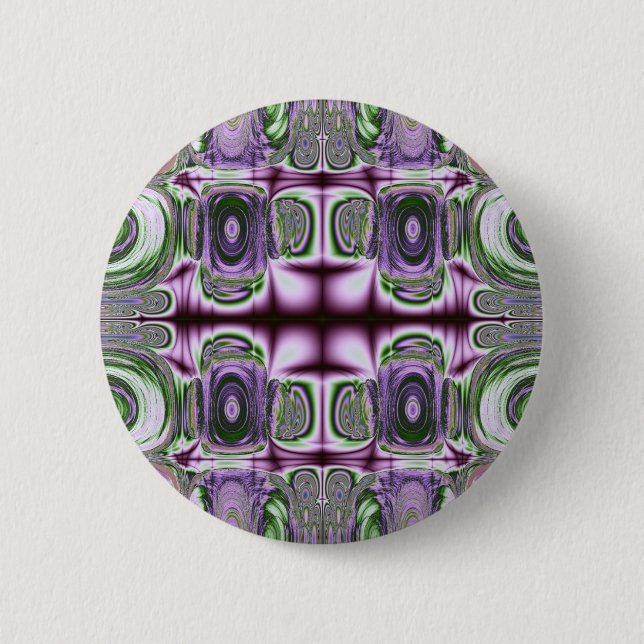 Badge Rond 5 Cm Équilibre de bouton de carrés (Devant)