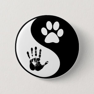 Badge Rond 5 Cm Équilibre et harmonie animaux