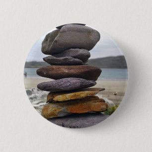 Badge Rond 5 Cm "Équilibre fragile"