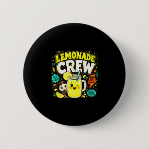 Badge Rond 5 Cm Équipage de limonade drôle enfants mignons stand d