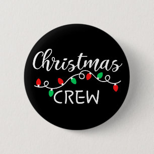Badge Rond 5 Cm Équipage de Noël