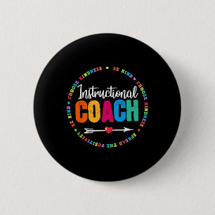 Badge Rond 5 Cm Équipage d'entraîneurs instructeurs de retour à l'