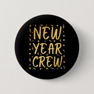 Badge Rond 5 Cm Équipage du nouvel an