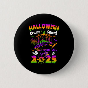 Badge Rond 5 Cm Équipe Croisière Halloween 2025 Citrouille Soky Sa