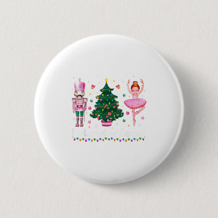 Badge Rond 5 Cm Équipe de ballet de danse de Noël Casse-Noisette F