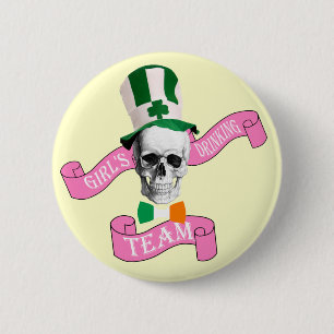 Badge Rond 5 Cm Équipe de buveurs St Patrick's day