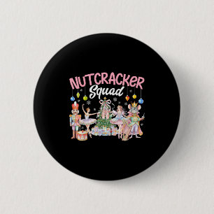 Badge Rond 5 Cm Équipe de Casse-Noisette de Noël Ballet Familial A
