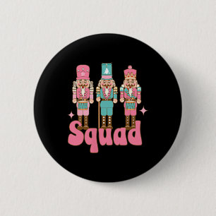 Badge Rond 5 Cm Équipe De Casse-Noisettes Rose Dans Mon Époque De 