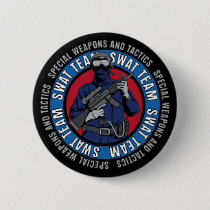 Badge Rond 5 Cm Équipe de choc
