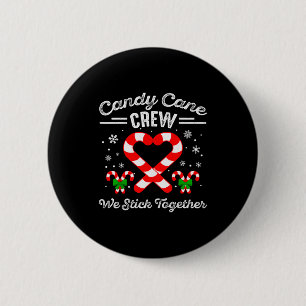 Badge Rond 5 Cm Équipe de cœur de canne à sucre On reste ensemble