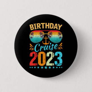 Badge Rond 5 Cm Équipe de croisière d'anniversaire Équipe de crois