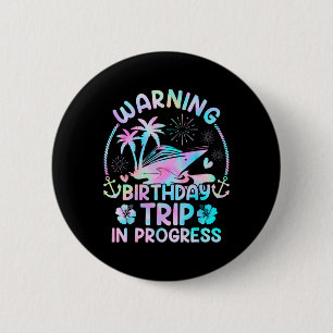Badge Rond 5 Cm Équipe de croisière d'anniversaire Rassembler des