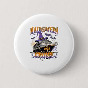Badge Rond 5 Cm Équipe de croisière Halloween 2025 Équipage de cro